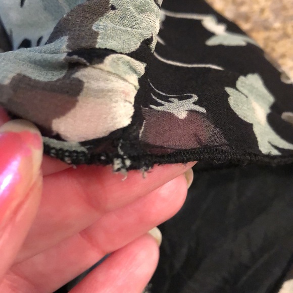 Banana Republic Silk Dress Size 0 Lined Side Zip FLAWS - Picture 11 of 17